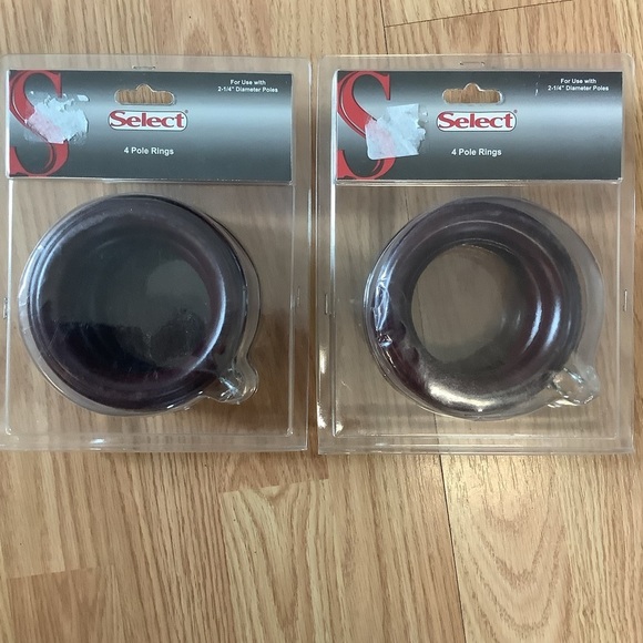 🆕 Select 2 packs 4 Pole Mahogany Rings 2 1/4” - Picture 1 of 4